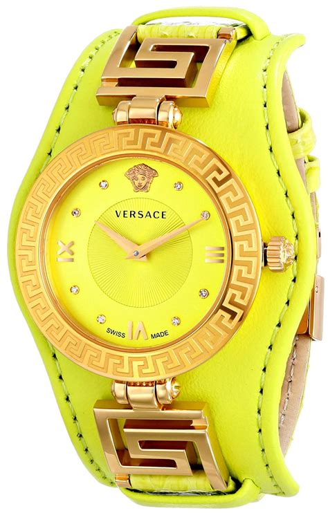 versace watch gold men|versace neon yellow watch.